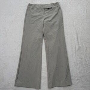New York & Company Dress Pants Womens 6 Gray Stretch Wide Professional Office